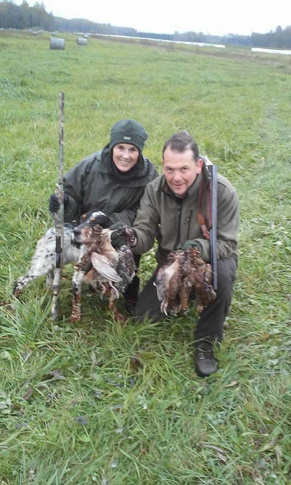 Becada cazada